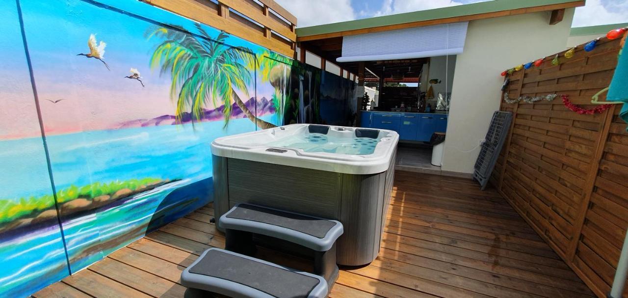 "Chez Claudia "Charmant Logement Avec Jacuzzi Privatif En Toute Intimite Sur Belle Terrasse Exterieure En Bois Et Piscine Courcelles エクステリア 写真